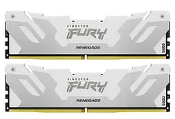 Модуль пам'яті Kingston Fury DDR5 64GB (2x32) 6400MHz Renegade Silver/White XMP (KF564C32RWK2-64)