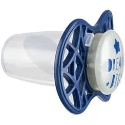 Пустушка Nuvita 7084 Air55 Cool ортодонтична 6m+ DREAM BIG світиться у темряві темно-синя NV7084GBM