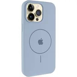 Чохол Epik Silicone Case Full Protective AA V2 with MagSafe для Apple iPhone 15 Pro 6.1 Блакитний/Lilac Blue