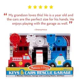 Ігровий набір Melissa&Doug Гараж рятувальних машин з ключами (MD4607) - мініатюра 6