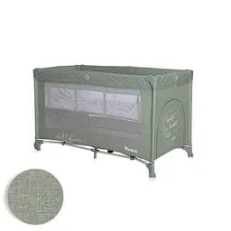 Двухуровневый манеж для детей от рождения Noemi 2 Layers Iceberg Green Star Lorelli Зеленый