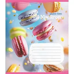 Тетрадь ученическая Макаруны 048-590197K-4 в клетку, 48 листов