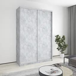 Шкаф-купе двухдверный MebelStar Комбо AL 2ДСП 160x45x240 см Бетон (MBS-4057)