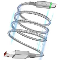 Дата кабель WIWU C082 Maglink USB to Type-C 60W 1 м Grey - мініатюра 4