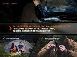 Ручний ліхтарик Fenix E28R V2.0 1700лм Type-C (Чорний) - мініатюра 5