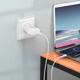 Адаптер мережевий HOCO Micro USB cable single port charger set C96A білий - мініатюра 3