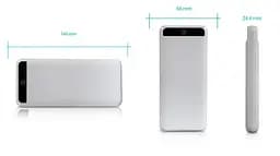 Універсальна зарядна батарея S-link IP-G21 20000Mah Power Bank з ліхтариком (Білий) - мініатюра 3