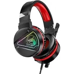 Навушники Hoco W104 Drift Gaming повнорозмірні ігрові чорно-червоні