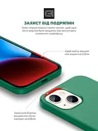 Силиконовый чехол с MagSafe для Apple iPhone 14 Plus, ICON2 MagCase, оливковый, противоударный, панель с мягкой подкладкой, защита всего корпуса, поддержка беспроводной зарядки, совместим с защитными стеклами и пленками, ArmorStandart (ARM68399) - мініатюра 5