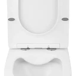Унітаз підвісний безобідковий Kroner Harz WHI523632 RIMLESS з сидінням (KH523632WHIR) (CV032969) - мініатюра 4