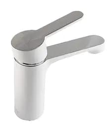 Смеситель для умывальника гайка белый/хром Ø35 Frap 1/10 F1041 Белый