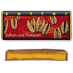 Шоколад Zotter Saffron and Pistachios молочний органічний 70 г - мініатюра 3