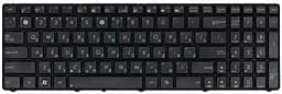 Клавіатура для ноутбука Asus (K50, K60, K70) Чорна, (Чорна рамка)