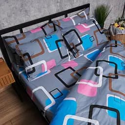 Комплект постільної білизни Moon&Star Бязь Gold Люкс Retro Vibes Сімейний 143х210х2 наволочки 2х50х70 - мініатюра 8