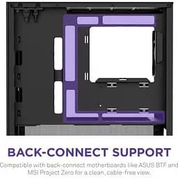 Корпус для ПК NZXT H3 Flow All Black (CC-H31FB-01) - мініатюра 7