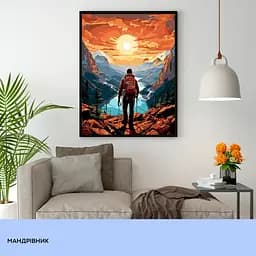 Набір для розпису по номерах "Мандрівник" 40*50 см, IDEA2-GX47397, ТМ "99IDEAS" - мініатюра 3