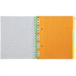 Зошит на пружині Buromax Neon В5 (170x205) 120 аркушів 3 PVC розділювачі зелений (BM.24359911-04) - мініатюра 3