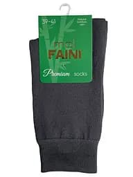 Носки мужские классические Премиум, из бамбуковой пряжи, темно серые 111011