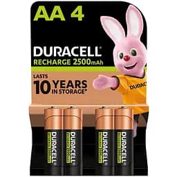 Аккумулятор Duracell HR6 2500mAh 4 шт.