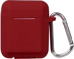 Кейс TOTO Plain Ling Angle Case AirPods Wine Red