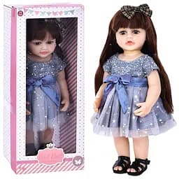 Лялька 6781 з довгим волоссям для зачісок, у стильному одязі, 52 см в красивій коробці