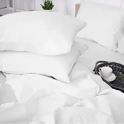 Комплект постільної білизни MirSon Сатин 00-0000 Snow White 220х240 см (2200009415746)