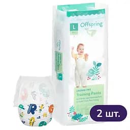 Підгузки-трусики Offspring ABC Dance розмір L (9-14 кг) 72 шт. (2 уп. х 36 шт.)