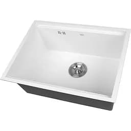 Кухонна мийка Nett NW-5742 біла під стільницю 1.5 мм з нержавіючої сталі