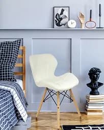 Крісло JUMI Scandinavian Design (еко-шкіра) White - мініатюра 5