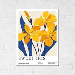 Картина-постер Brushme Сладкие Ирисы на холсте 30 x 40 см