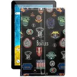 Чохол StatusCASE з екошкіри для планшету Umax VisionBook 10A LTE Бітлз