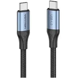Дата кабель USB-C to USB-C 1.0m Thunderbolt 4 240W (50V/5A) 8K60Hz Gray Aluminum Alloy VENTION (TAVHF)