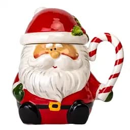 Чашка Elisey Санта Клаус 450 мл (6021-004) червоний з білим      