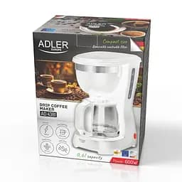 Кавоварка крапельного типу Adler AD 4381 White - мініатюра 9