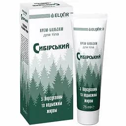 Крем-бальзам Elixir Сибирский с барсучьим и медвежьим жиром 75 мл
