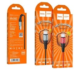 Кабель Hoco X38 Cool Charging data cable for Type-C Чорний - мініатюра 2
