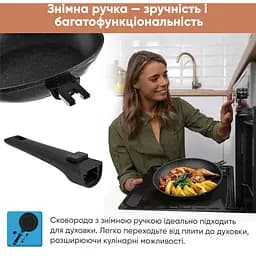 Сковорода Krauff Smart Handle з антипригарним покриттям 28 см (25-305-082) - мініатюра 13