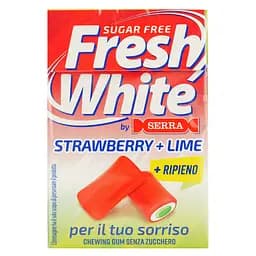 Жувальна гумка Fresh White Полуниця-лайм без цукру 29 г - мініатюра 2