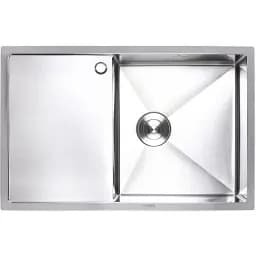 Кухонна мийка Platinum Handmade Н 780х500х200 R з нержавіючої сталі 3.0 мм прямокутна 78x50 см сіра