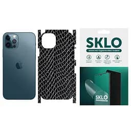 Защитная пленка SKLO Back тыл+грани Snake для Apple iPhone XR 6.1 Черный