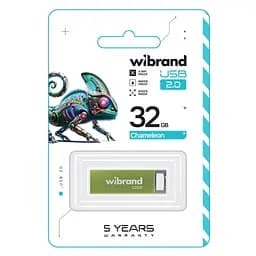 USB флеш накопичувач Wibrand 32GB Chameleon Green USB 2.0 WI2.0/CH32U6LG - мініатюра 2
