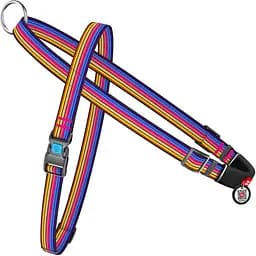 Шлея для собак Waudog Nylon Линия 1 c QR паспортом, быстросъемная, 45-65х55-80х2 см (5432)
