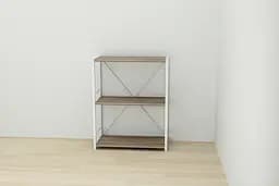 Етажерка 3/60 Ferrum-decor Серії Коннект 73x60x28 білий ДСП Дуб Сонома Трюфель 16мм (FRD-104264) - мініатюра 2
