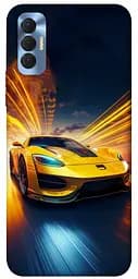 Чохол Demsky Yellow Porsche для Tecno Spark 8P