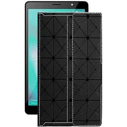 Чохол StatusCASE з екошкіри для планшету Tecno Tab P704a 4G Чорний ромб