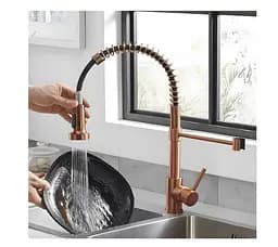 Змішувач для кухні з гнучким виливом Rea Colin brushed copper (REA-B5459) мідь - матова - мініатюра 6