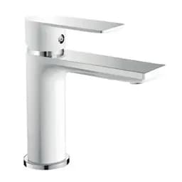 Змішувач для умивальника Haiba Alex 001 white/chrome HB9562 Білий матовий