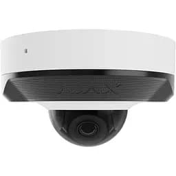 IP-камера Ajax дротова DomeCam Mini, 8мп, 2.8мм, Poe, True WDR, IP 65, ІЧ 30м, аудіо, кут огляду 100° до 110°, міні купольна, біла