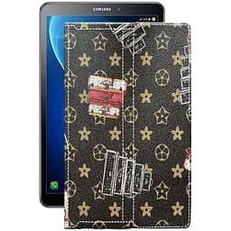 Чехол StatusCASE из экокожи для планшета Samsung Galaxy Tab A6 (T580) Луи-Витон-коричневый