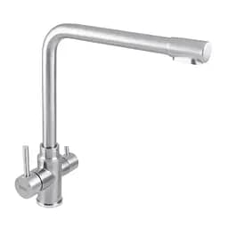 Смеситель для кухни на две воды Haiba SUS 021 HB3908 Нержавеющая сталь